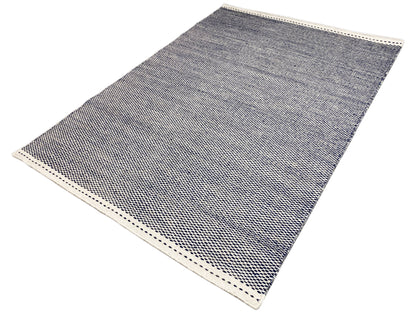 Marineblauw Kelim Vloerkleed - 160x230 cm