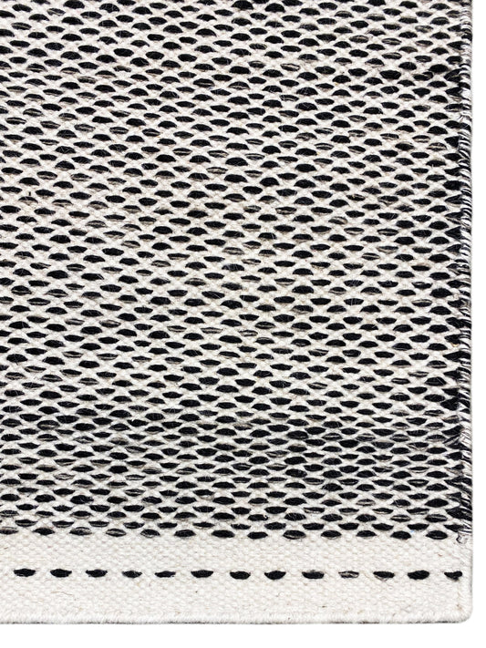 Zwart Kelim Vloerkleed - 160x230 cm