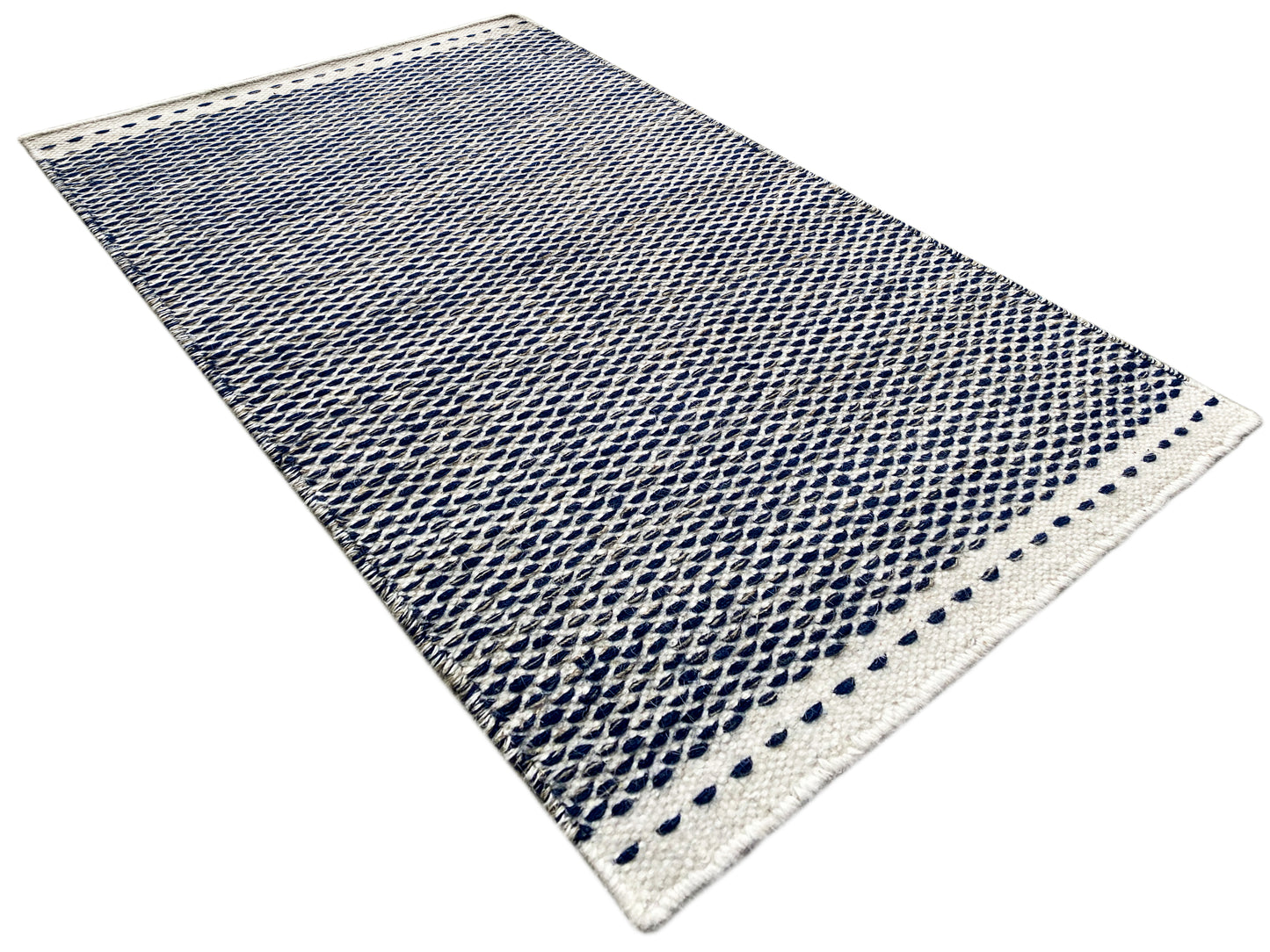 Blauw Kelim Vloerkleed - 60x90 cm