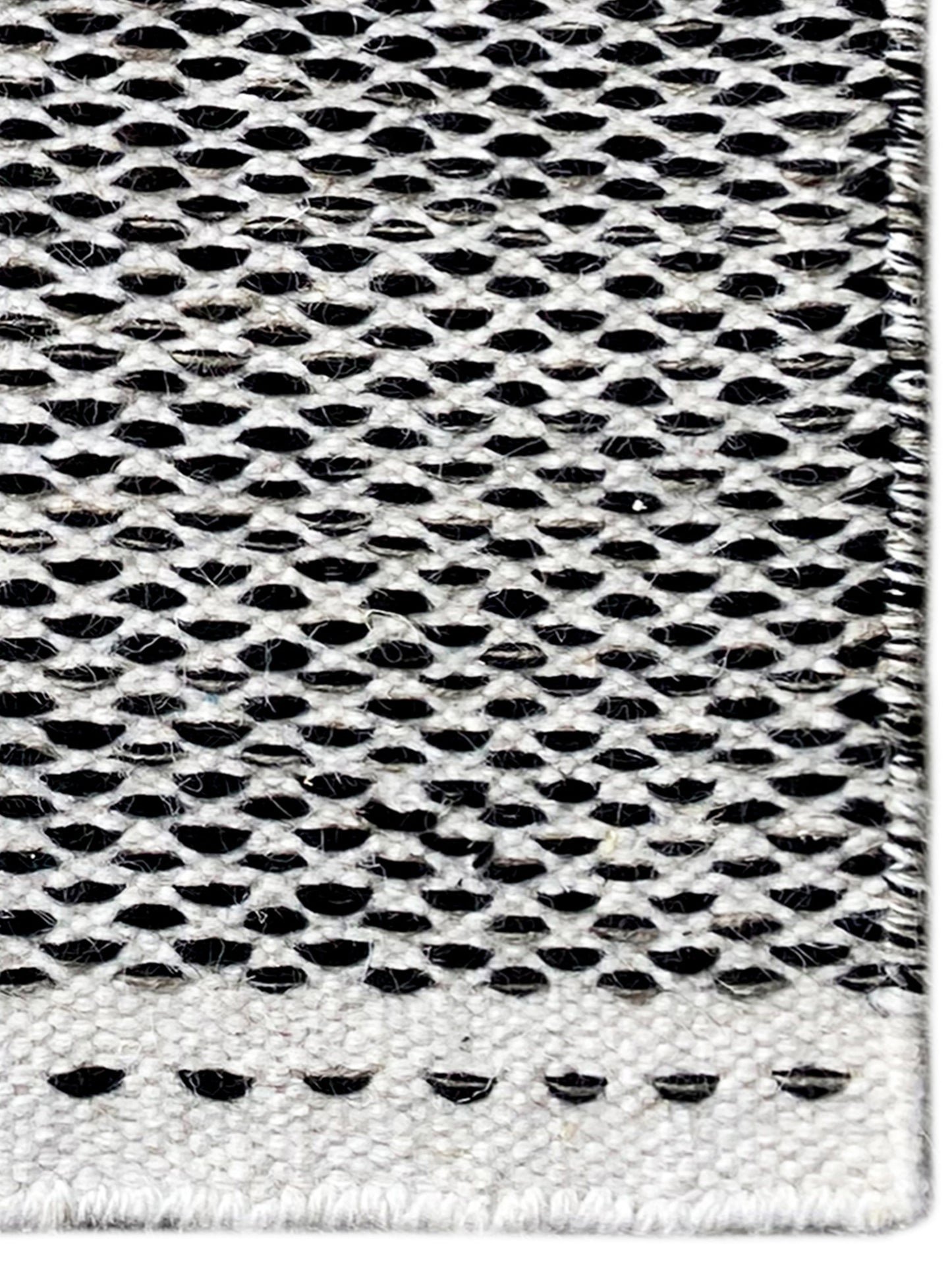 Kelim Vloerkleed Zwart - 60x90 cm