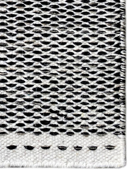 Kelim Vloerkleed Zwart - 60x90 cm