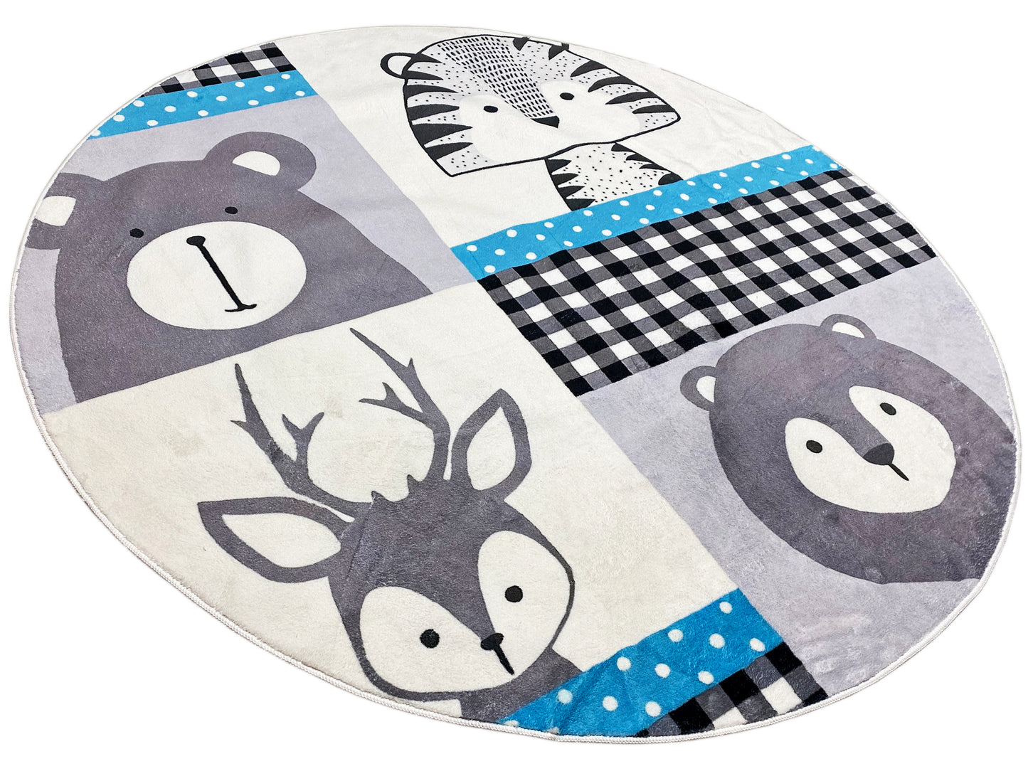 Rond kinderkleed Dieren, 120 cm