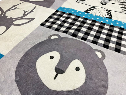 Rond kinderkleed Dieren, 120 cm