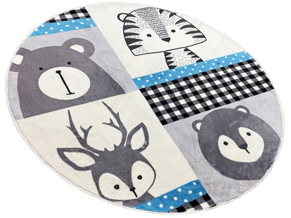 Rond kinderkleed Dieren, 160 cm