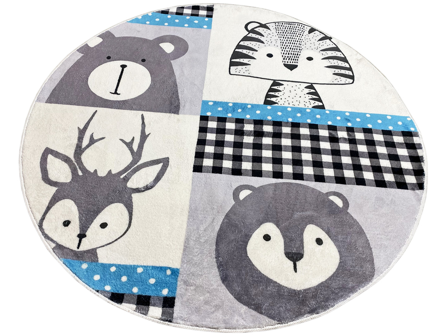 Rond kinderkleed Dieren, 160 cm