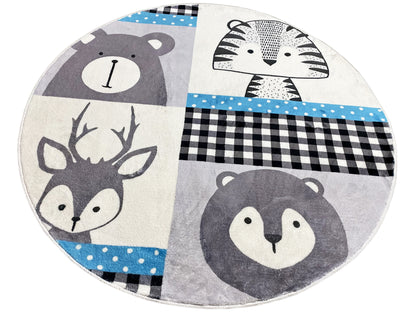 Rond kinderkleed Dieren, 160 cm