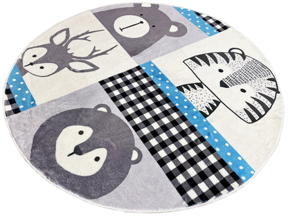 Rond kinderkleed Dieren, 160 cm