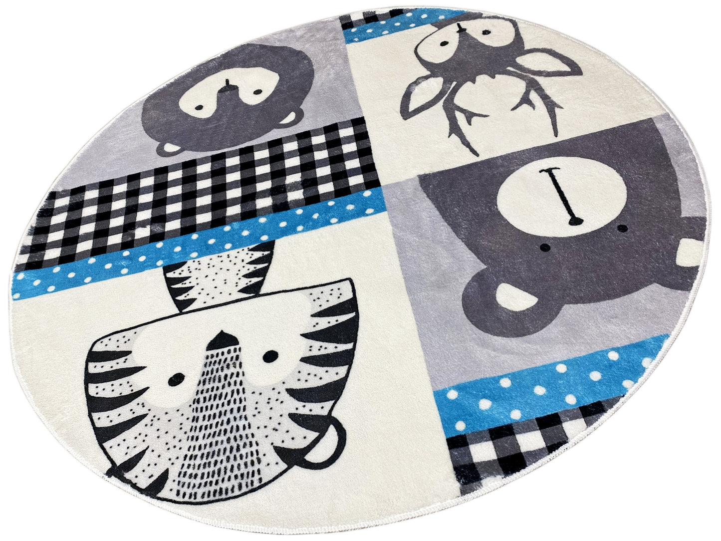 Rond kinderkleed Dieren, 160 cm