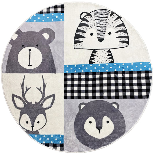 Rond kinderkleed Dieren, 160 cm
