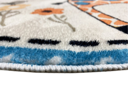 Rond kinderkleed Dieren, 100 cm