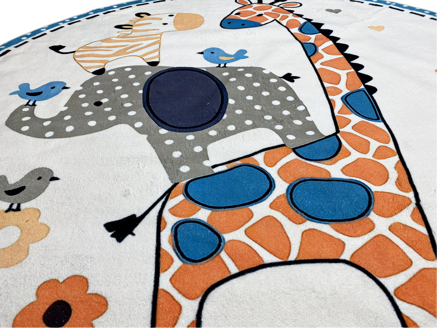 Rond kinderkleed Dieren, 120 cm