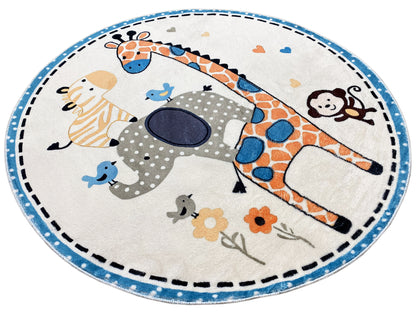 Rond kinderkleed Dieren, 160 cm