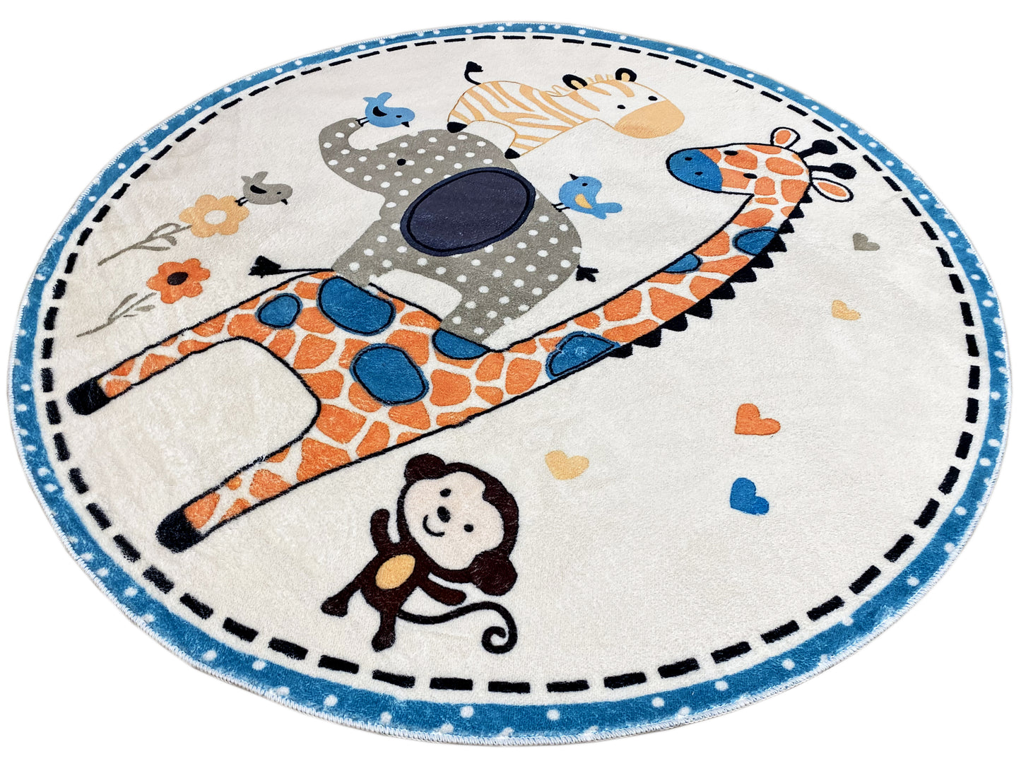 Rond kinderkleed Dieren, 160 cm