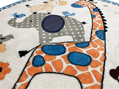 Rond kinderkleed Dieren, 160 cm