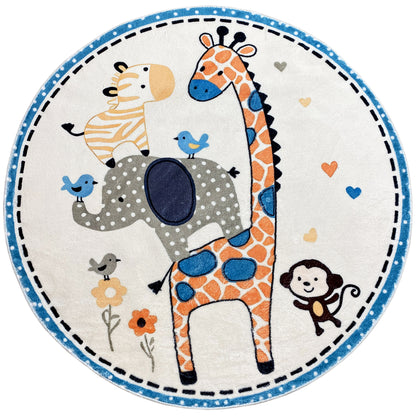 Rond kinderkleed Dieren, 160 cm