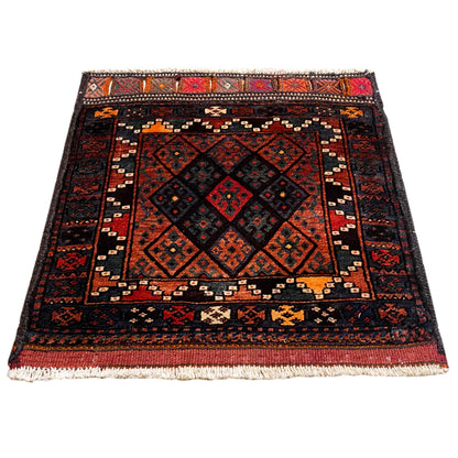 Hamedan Poshti tapijt - 76x72 cm