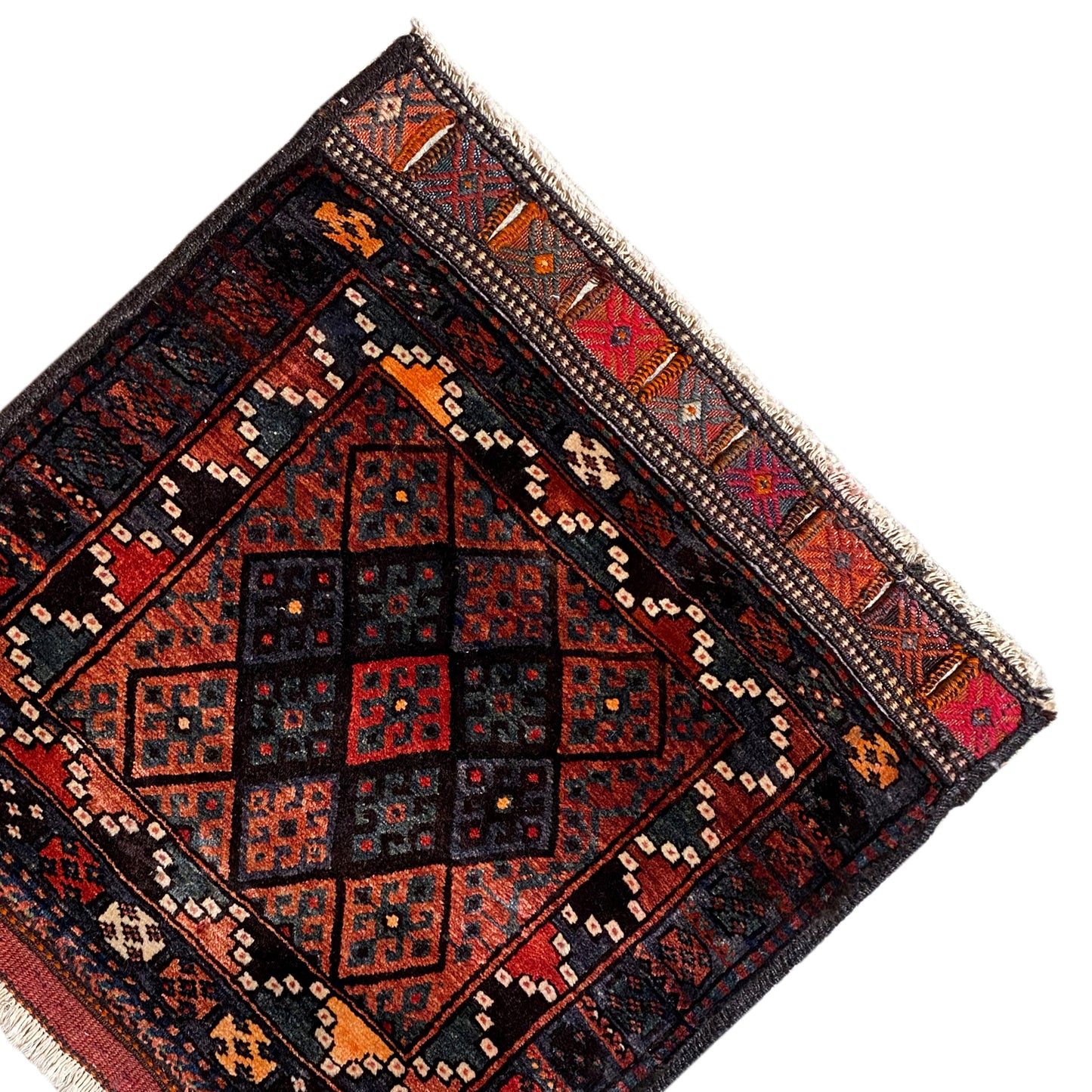 Hamedan Poshti tapijt - 76x72 cm