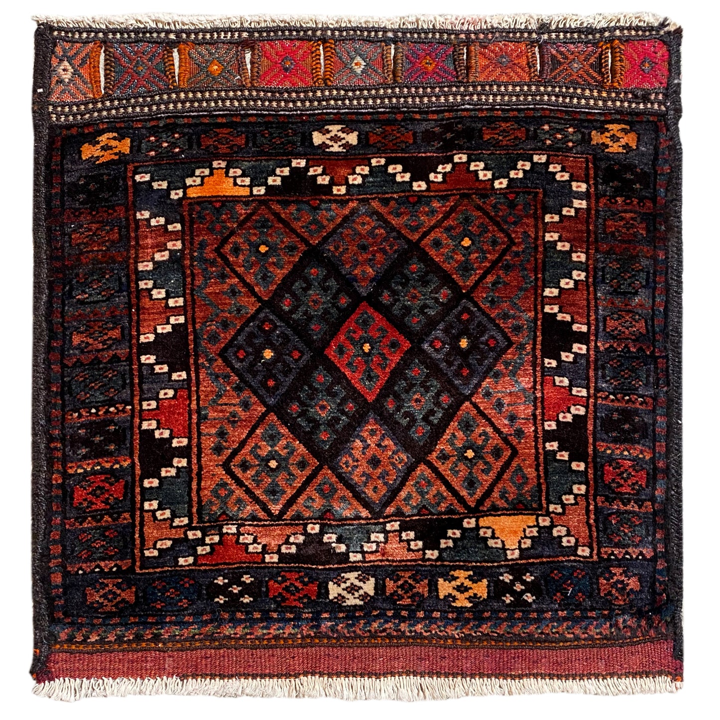 Hamedan Poshti tapijt - 76x72 cm