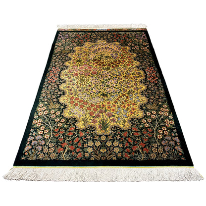 Ghom zijden tapijt - 900846 (123x79 cm)