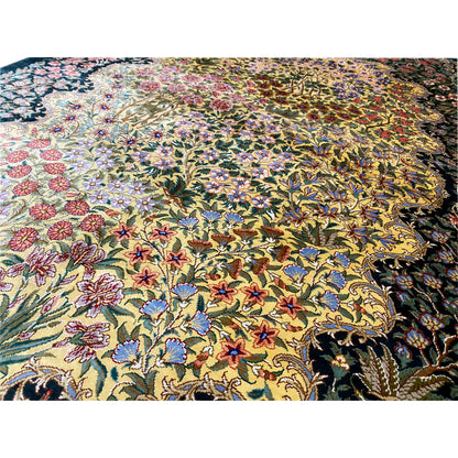 Ghom zijden tapijt - 900846 (123x79 cm)