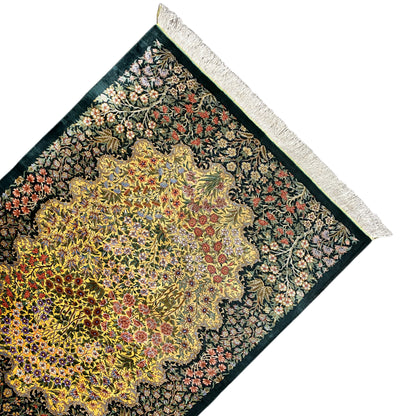 Ghom zijden tapijt - 900846 (123x79 cm)