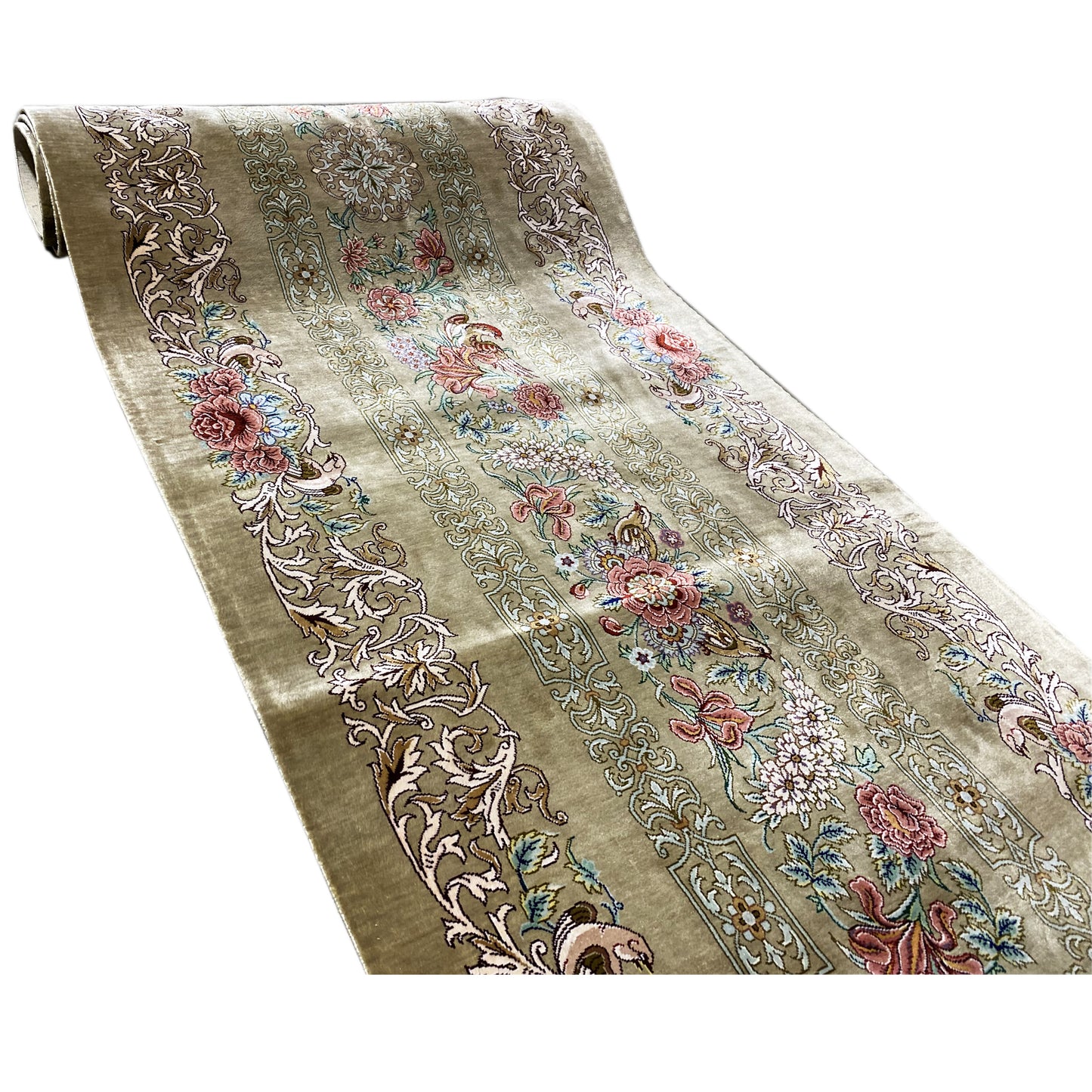 Ghom Zijde Vloerkleed - 904736 (195x53 cm)