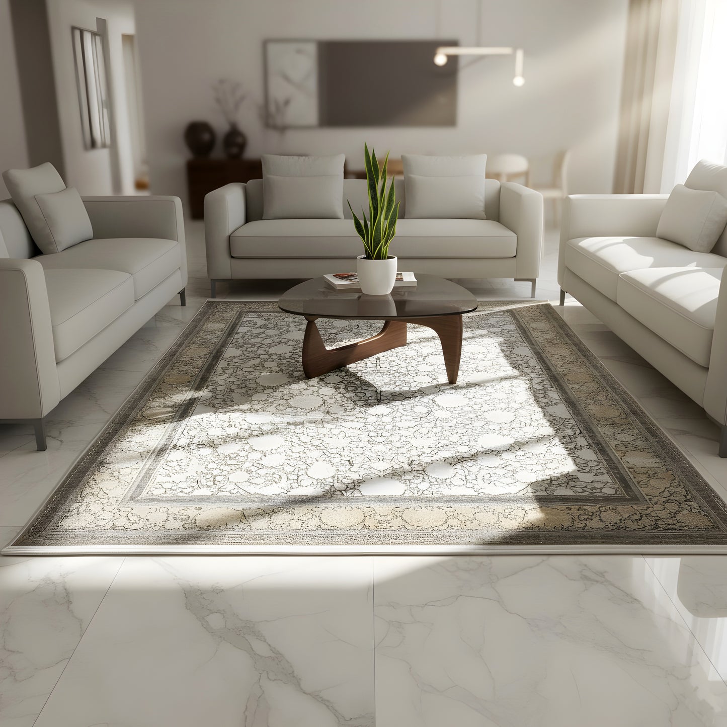 Zilver-Goud Tapijt 170x240cm