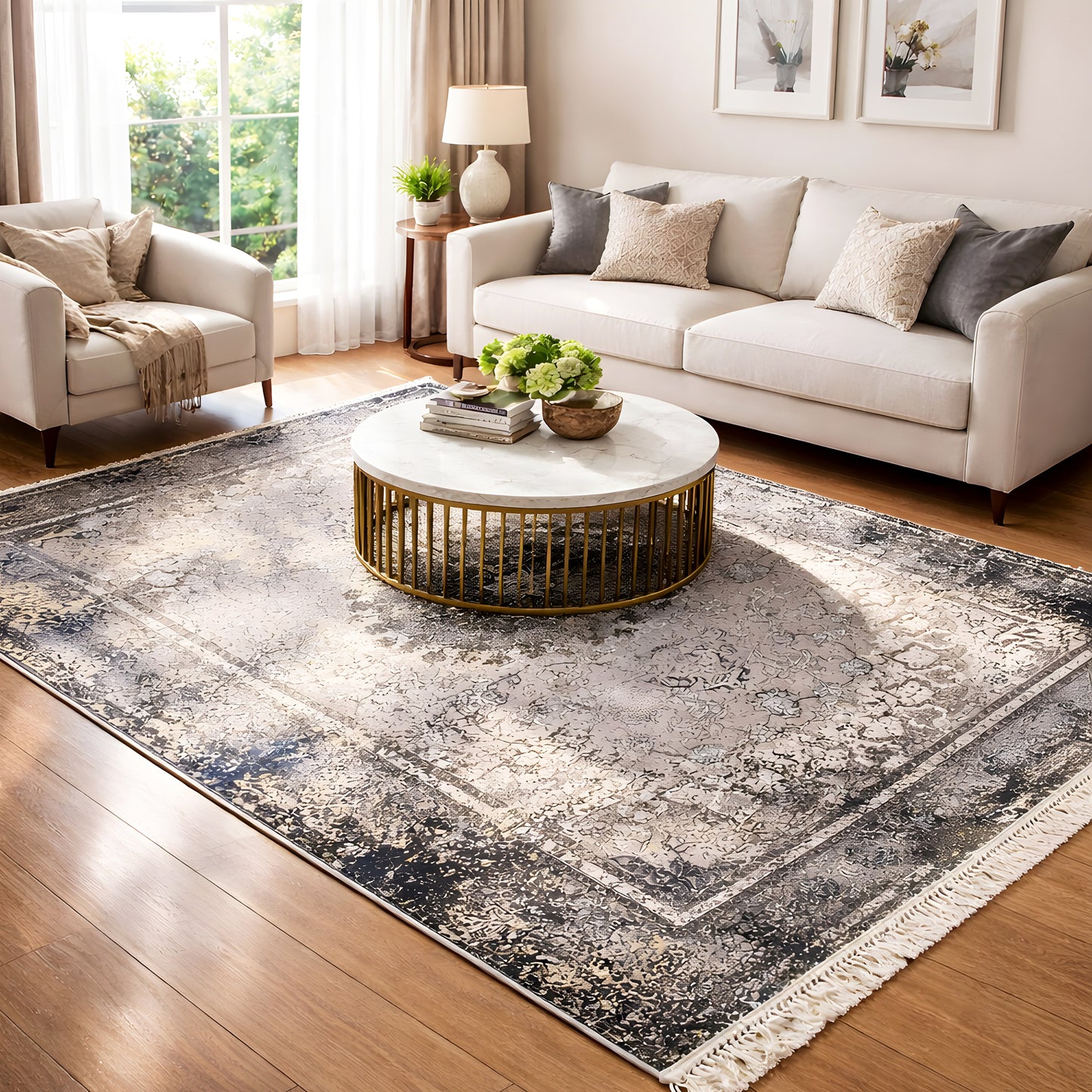 Berlijn Vintage Grijs 160x230 cm