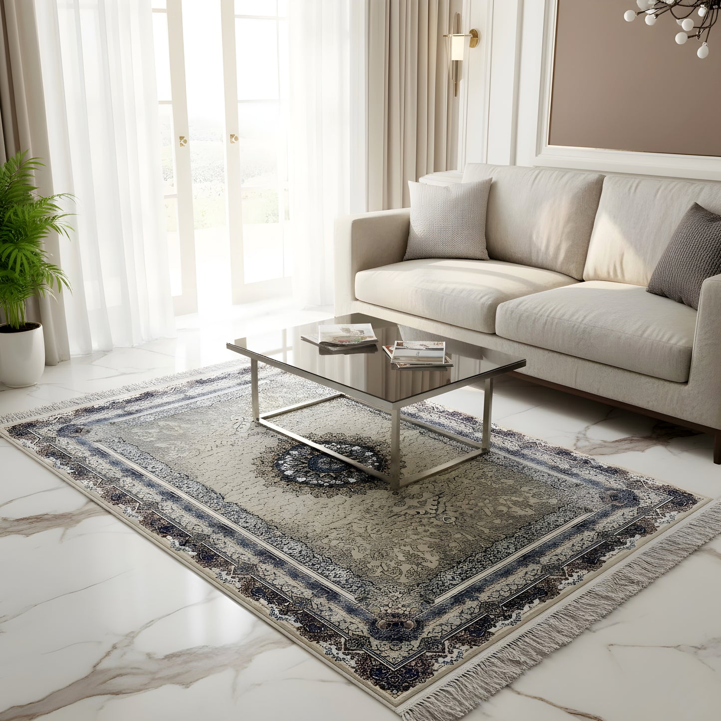 Stuttgart Medaillon Tapijt 160x230