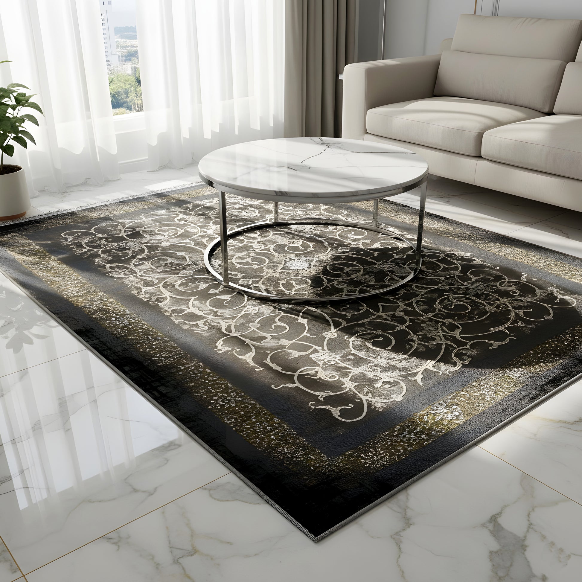 Wohnzimmerteppiche-700-4040960-703RauchigesGold - German Carpet Shop