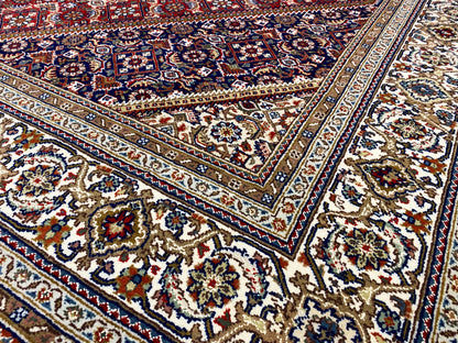 Handgeknüpfter Perserteppich Bidjar in Rot, langlebige Wollqualität