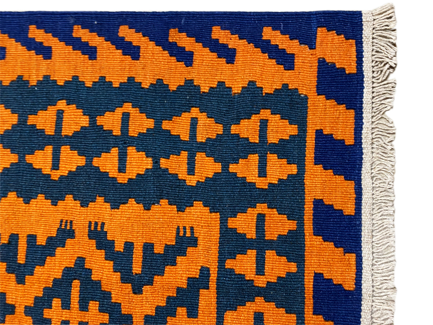 Traditioneller Qashqai Kelim Teppich mit kräftigen Farben