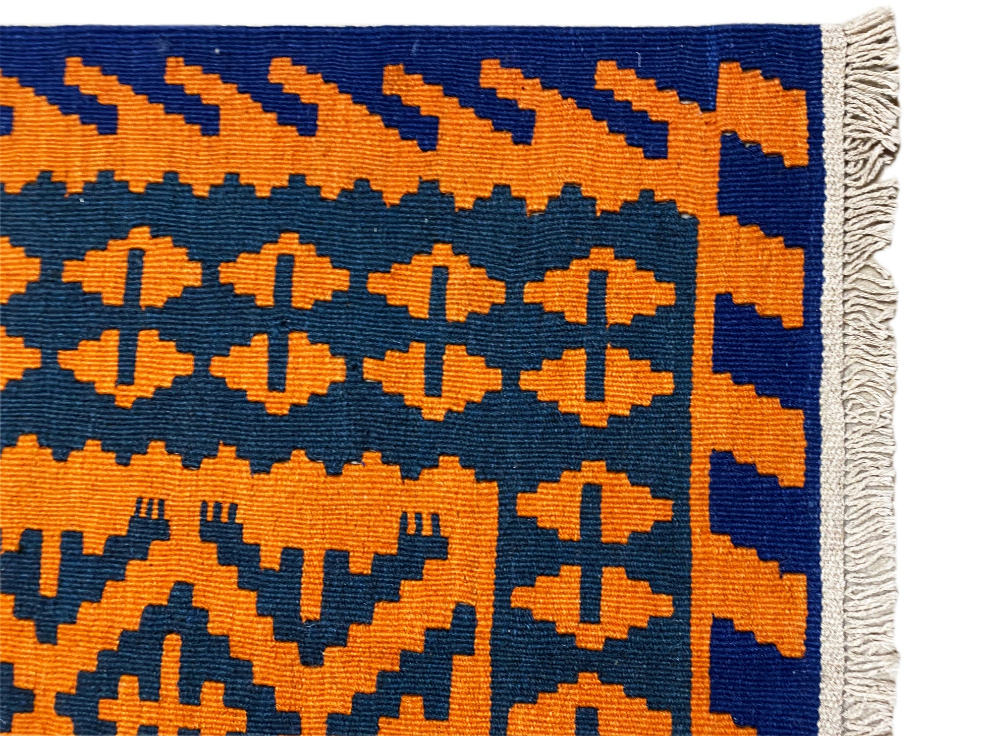 Traditioneller Qashqai Kelim Teppich mit kräftigen Farben