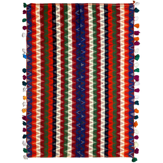 Wohnzimmer Jajim Teppich Zickzack Muster 236x156