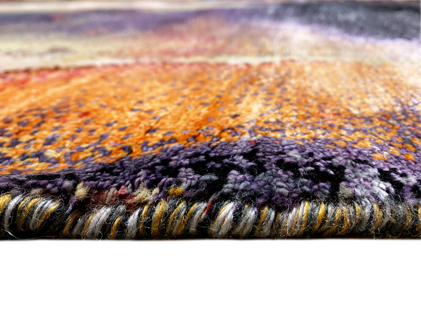 Hochwertiger Handknüpfteppich aus Wolle und Viskose