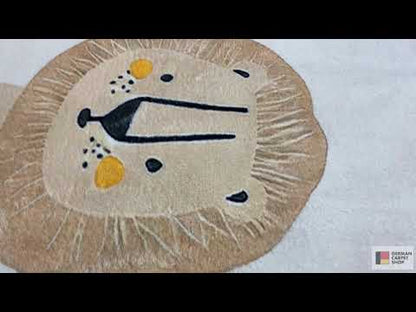 Kindervloerkleed „Leeuw“, beige, 140x200 cm