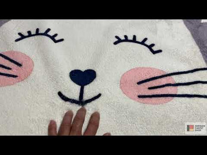 Rond kindervloerkleed Kat, 160 cm