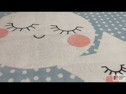 Kindervloerkleed „Sterrenwereld“, blauw, 140x200 cm