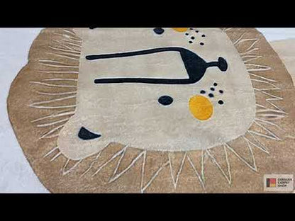 Kindervloerkleed „Leeuw“, beige, 160x230 cm